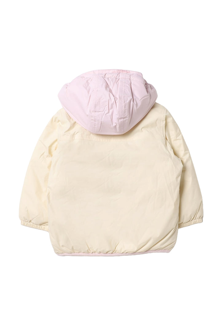 Cream-pink jacket for baby girls