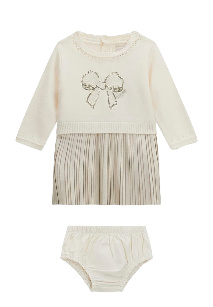 Vestito crema per neonata