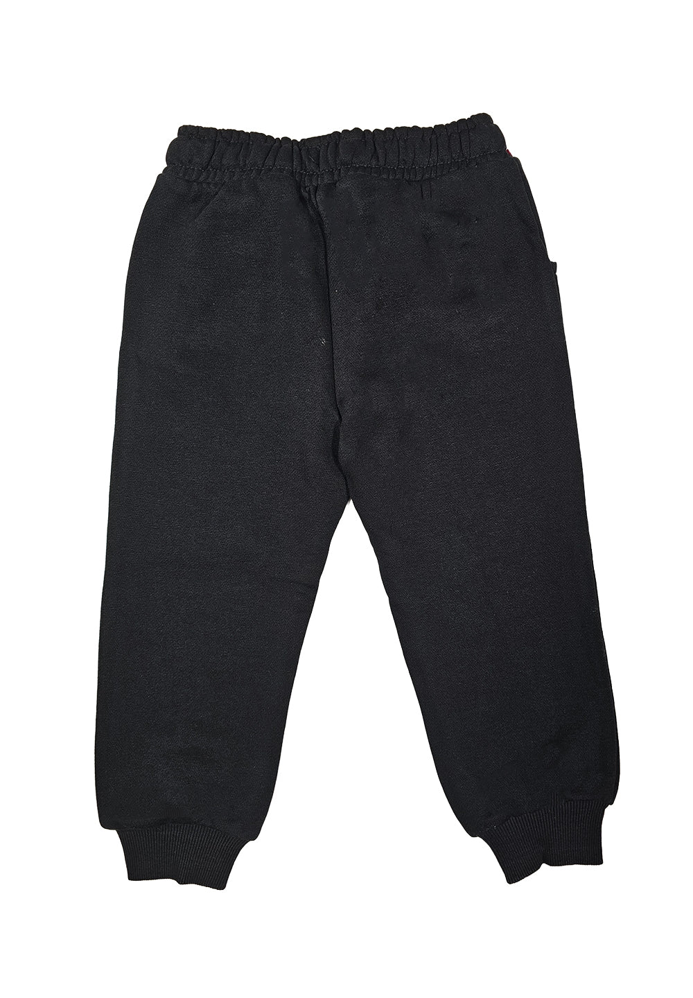 Pantalone felpa nero per neonato