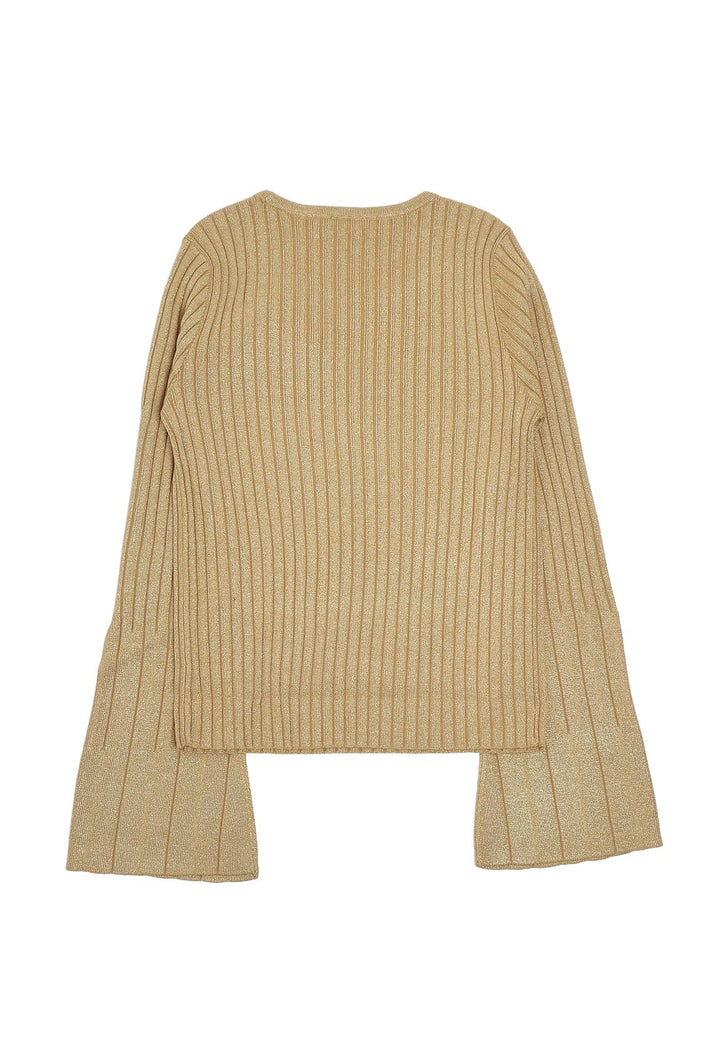 Maglione oro per bambina