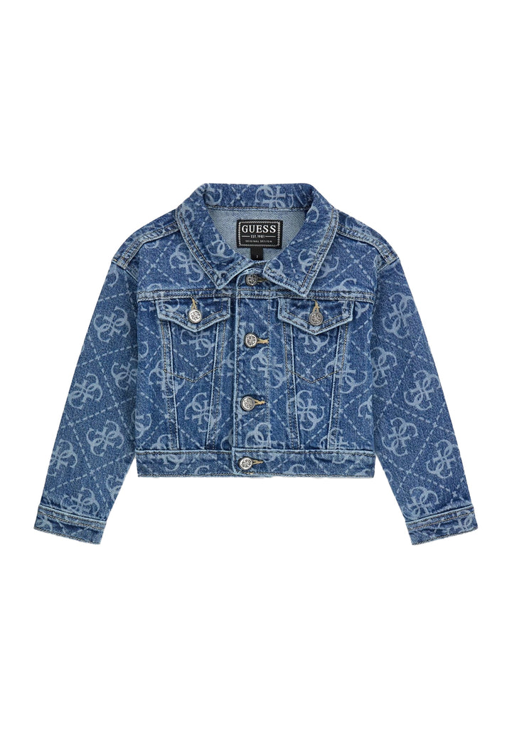 Giubbino denim blu per bambina