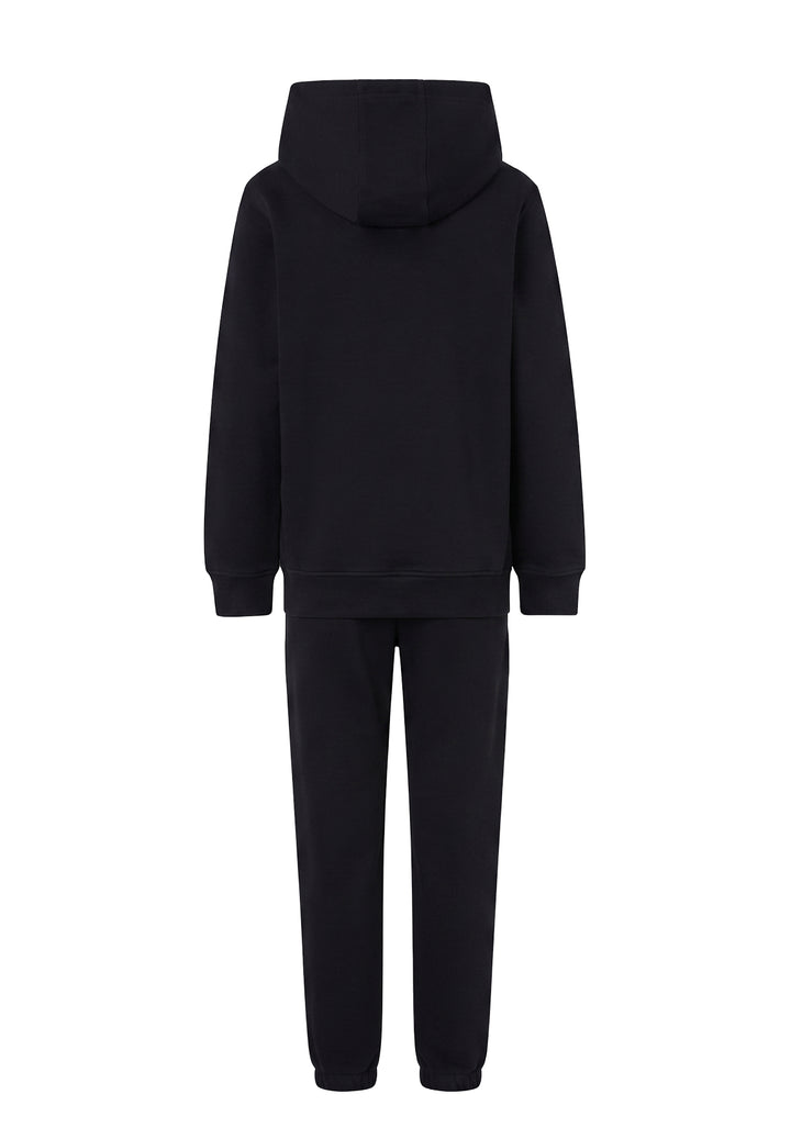 Completo felpa nero per bambino