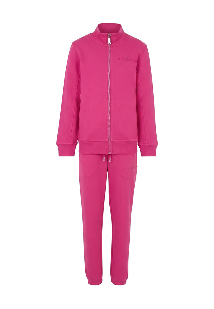 Completo felpa fuxia per bambina