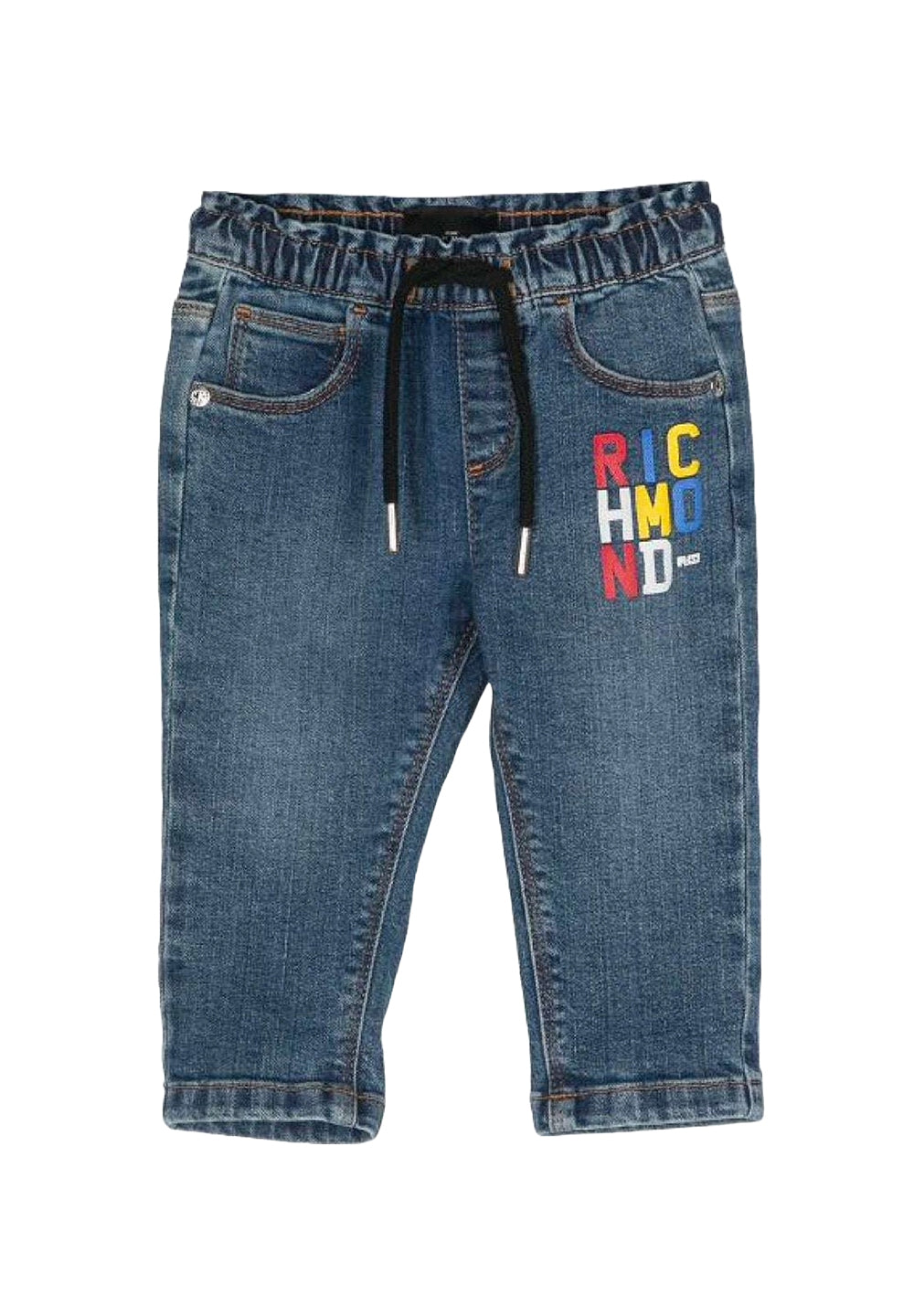 Blaue Jeans-Bermudashorts für Neugeborene