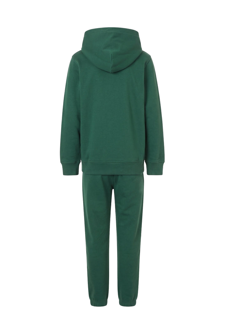Completo felpa verde per bambino