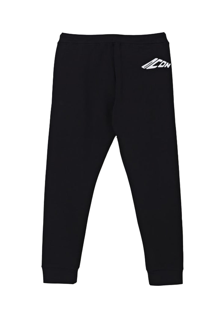Pantalone felpa nera per bambino