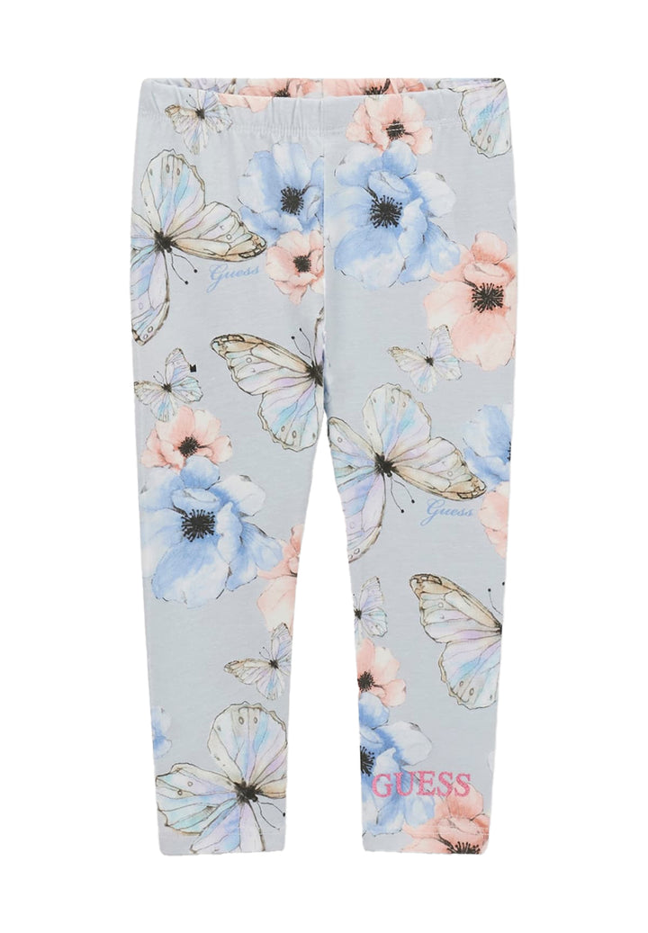 Leggings celeste per neonata