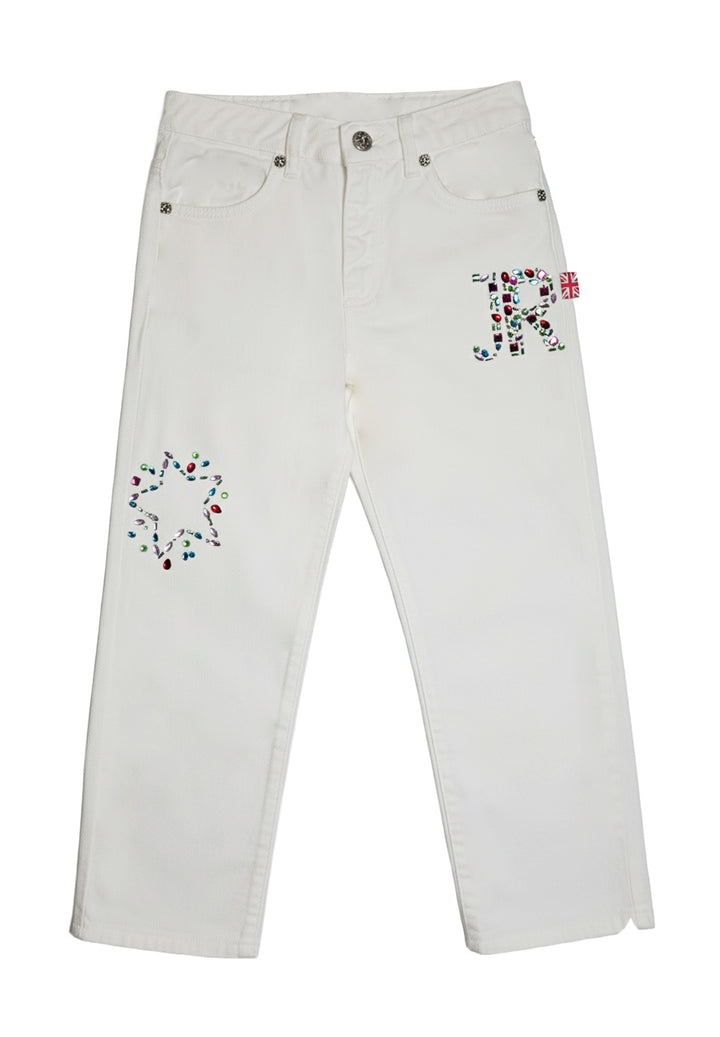 Jeans bianco per bambina