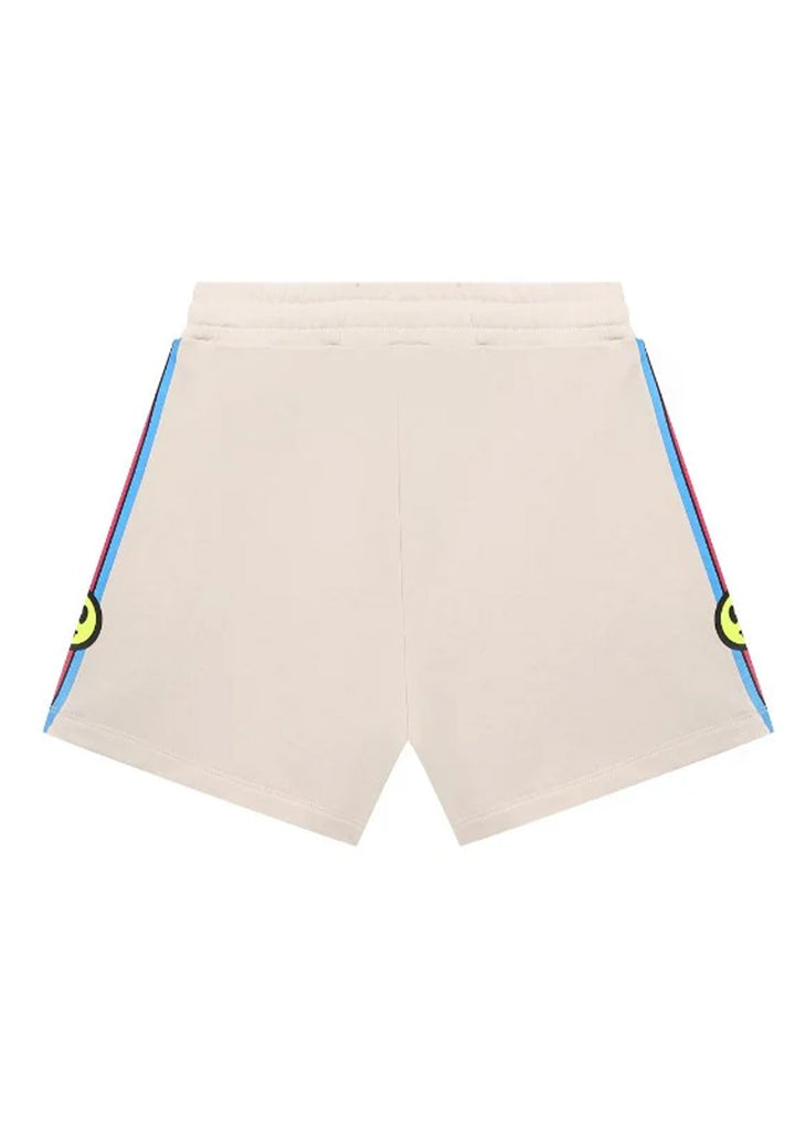 Shorts felpa crema per bambina