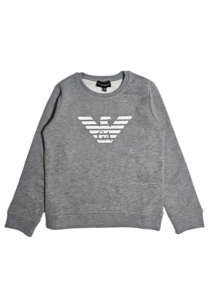 Graues Sweatshirt mit Rundhalsausschnitt für Jungen