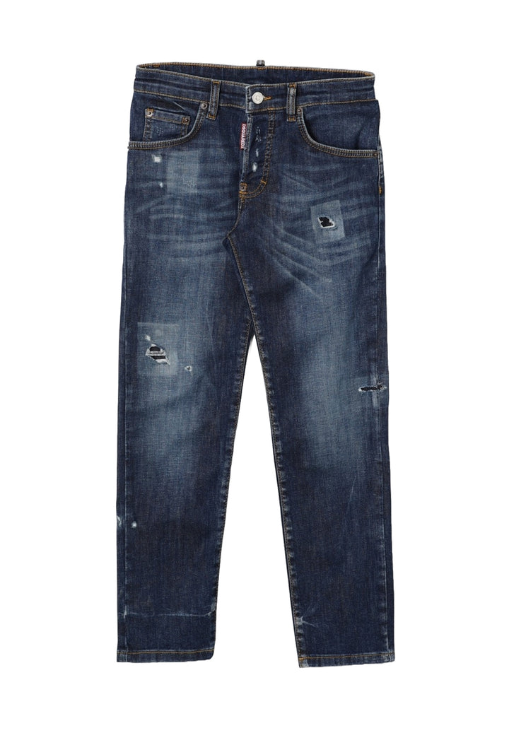 Jeans blu denim per bambino