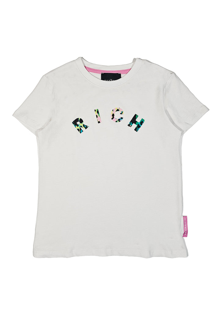 T-shirt bianca per bambina