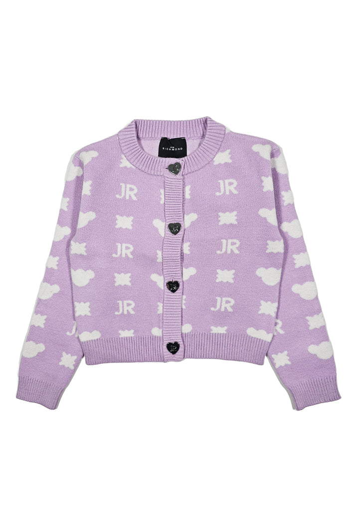 Cardigan lilla per neonata