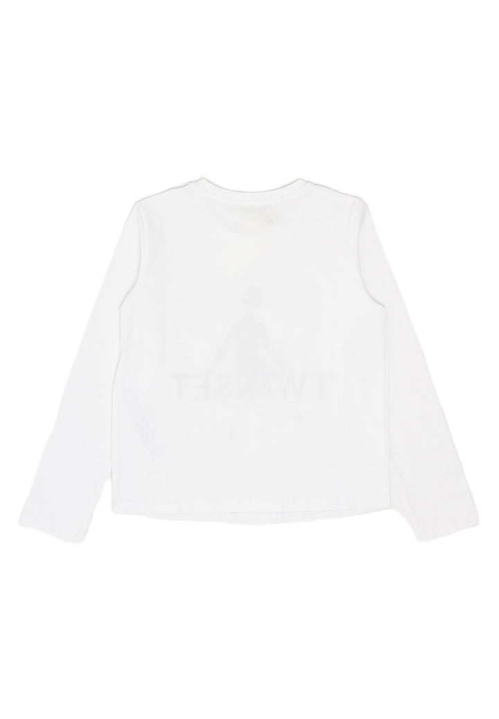 T-shirt bianca per bambina