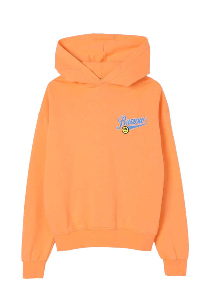 Felpa cappuccio arancione unisex