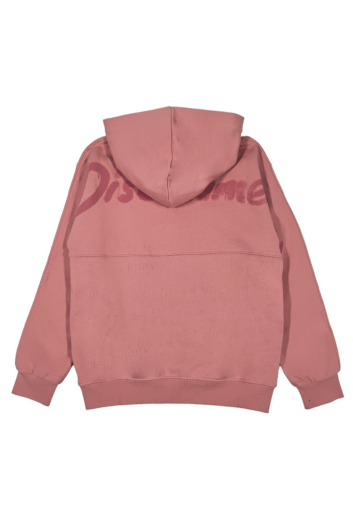 Felpa cappuccio rosa per bambina