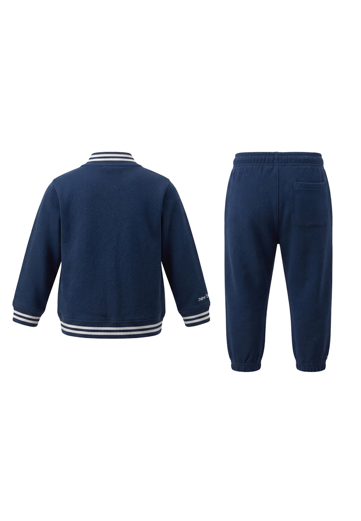 Completo felpa blu navy per bambino