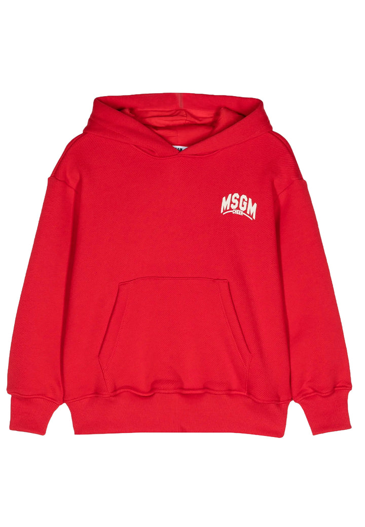 Felpa cappuccio rossa per bambino