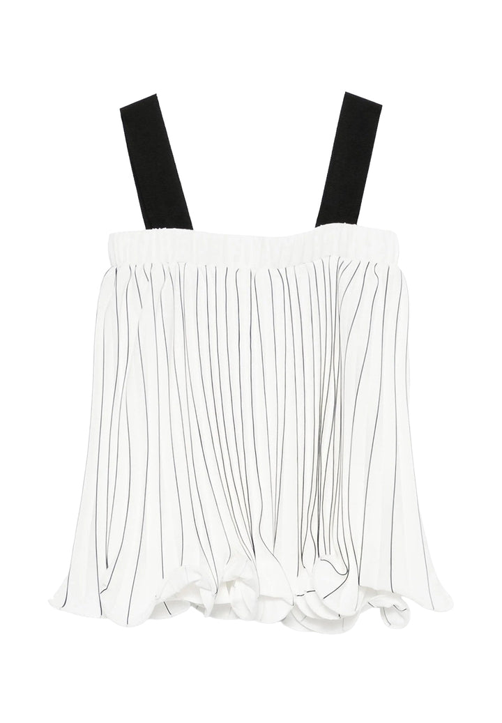 Top bianco per bambina