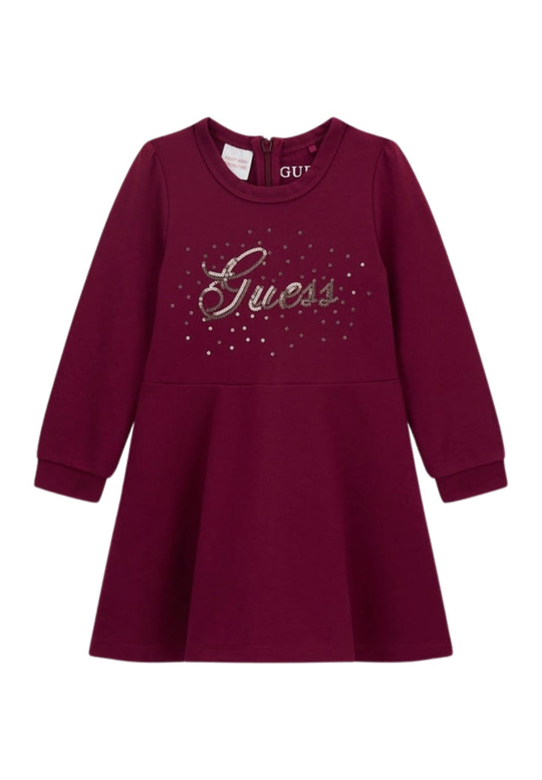 Vestito bordeaux per bambina
