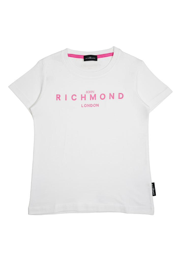 T-shirt bianca per bambina