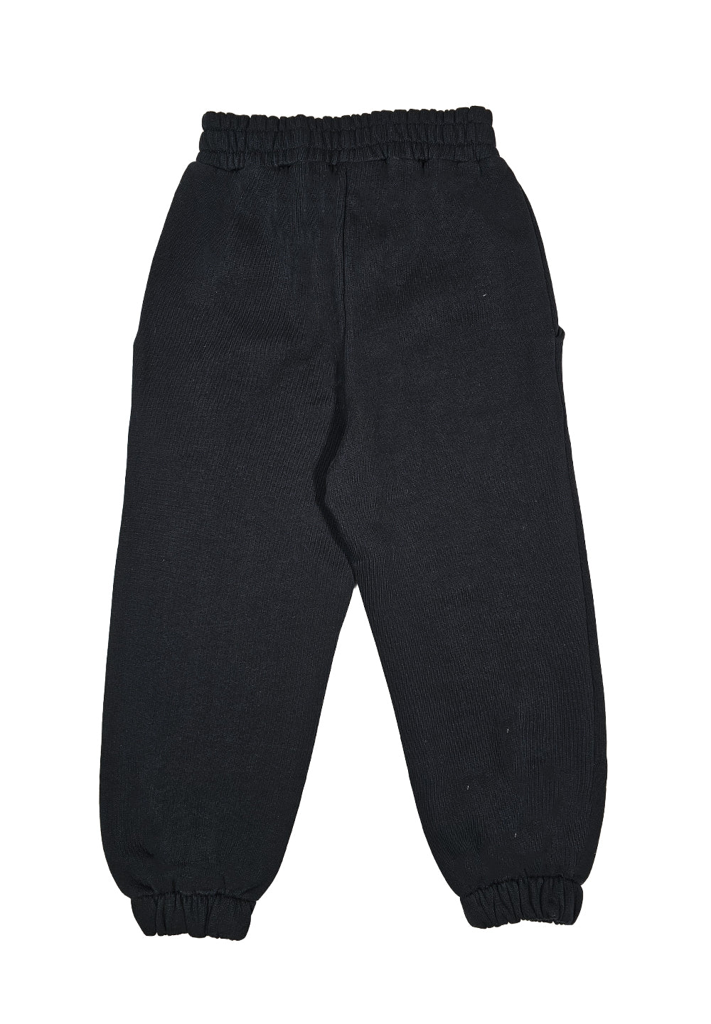 Black fleece trousers for boy