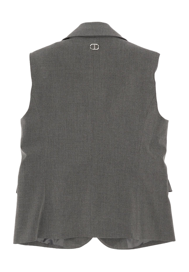 Gilet grigio per bambina