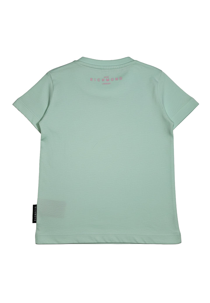 T-shirt verde per neonata