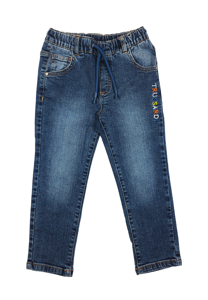 Jeans blu denim per bambino