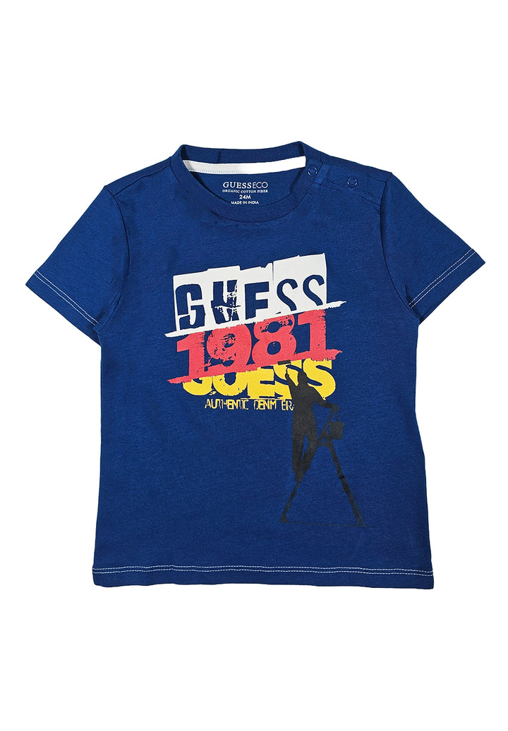 T-shirt blu per bambino