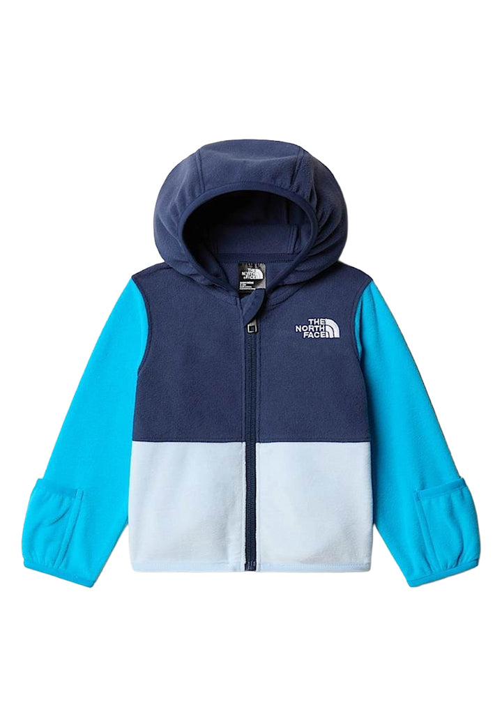 Felpa zip blu per neonato