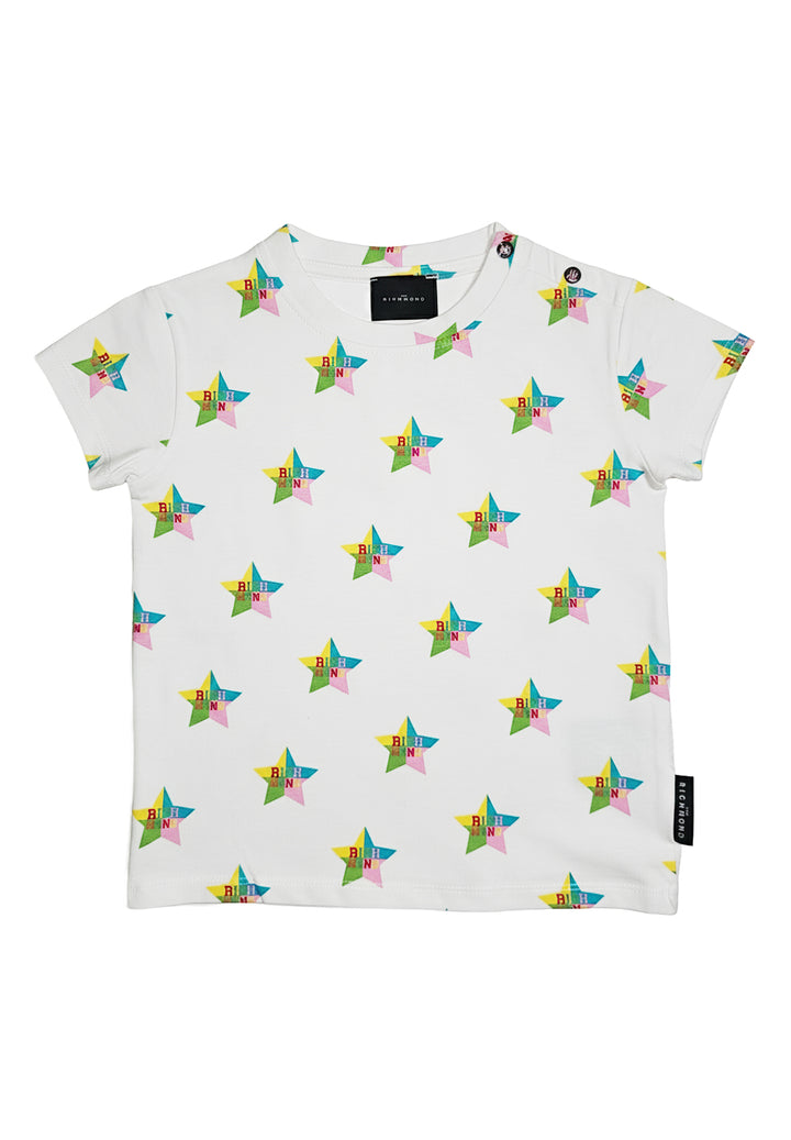 T-shirt bianca per neonata