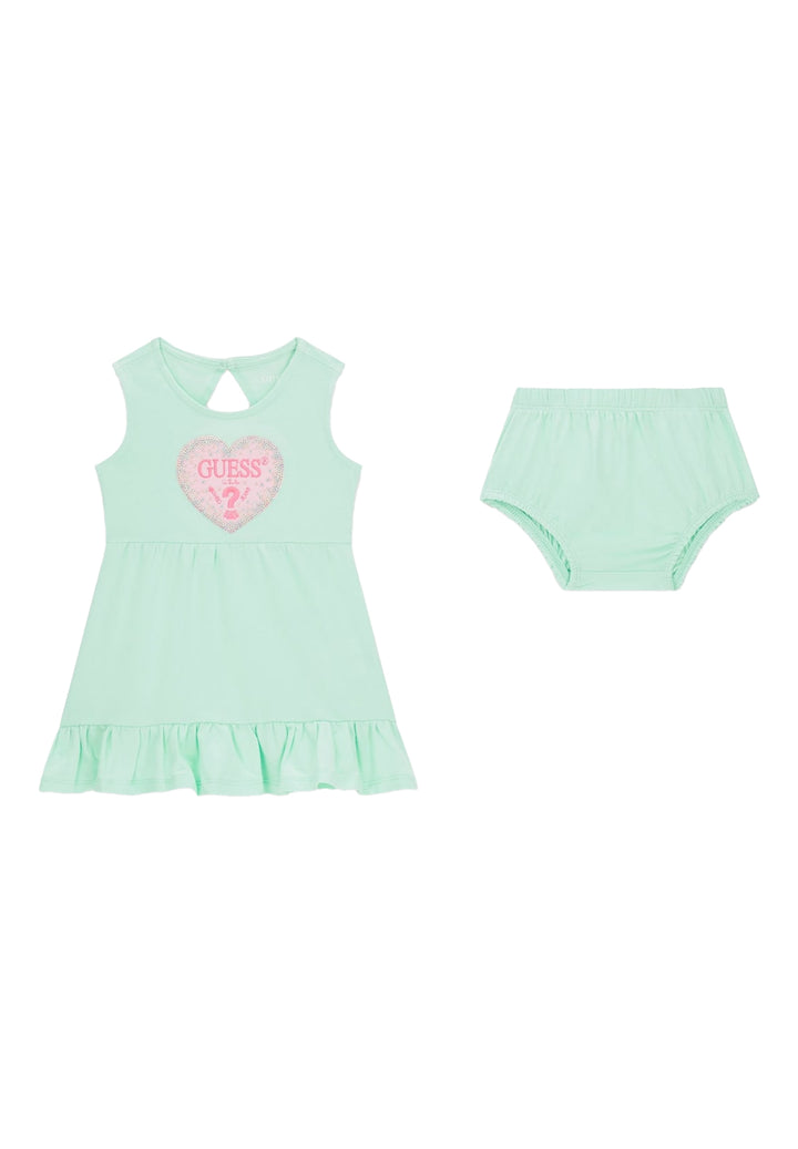 Vestito verde menta per neonata