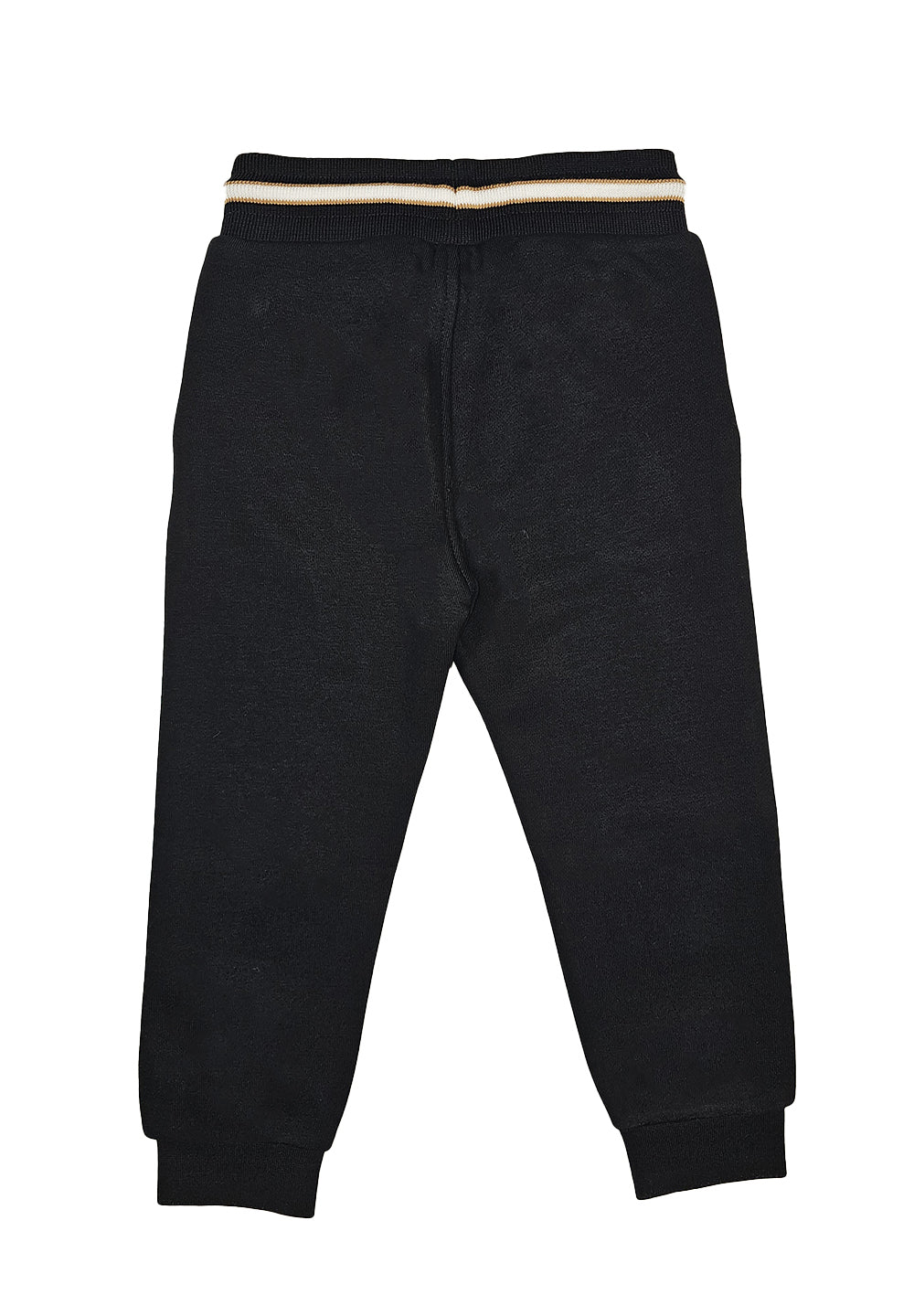 Black fleece trousers for boy