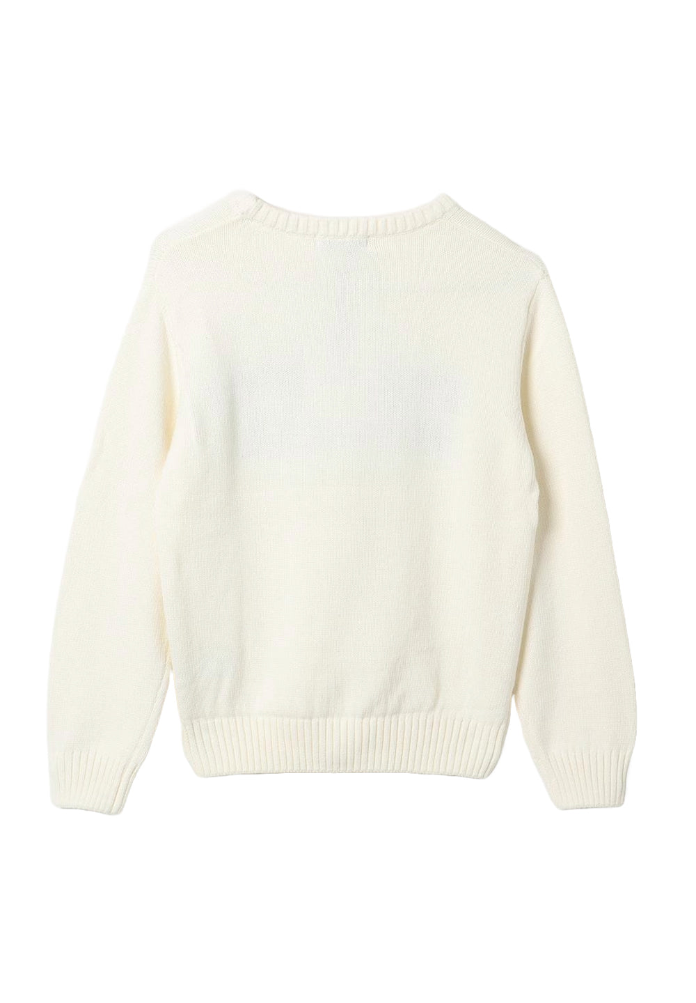 Maglione crema per bambina