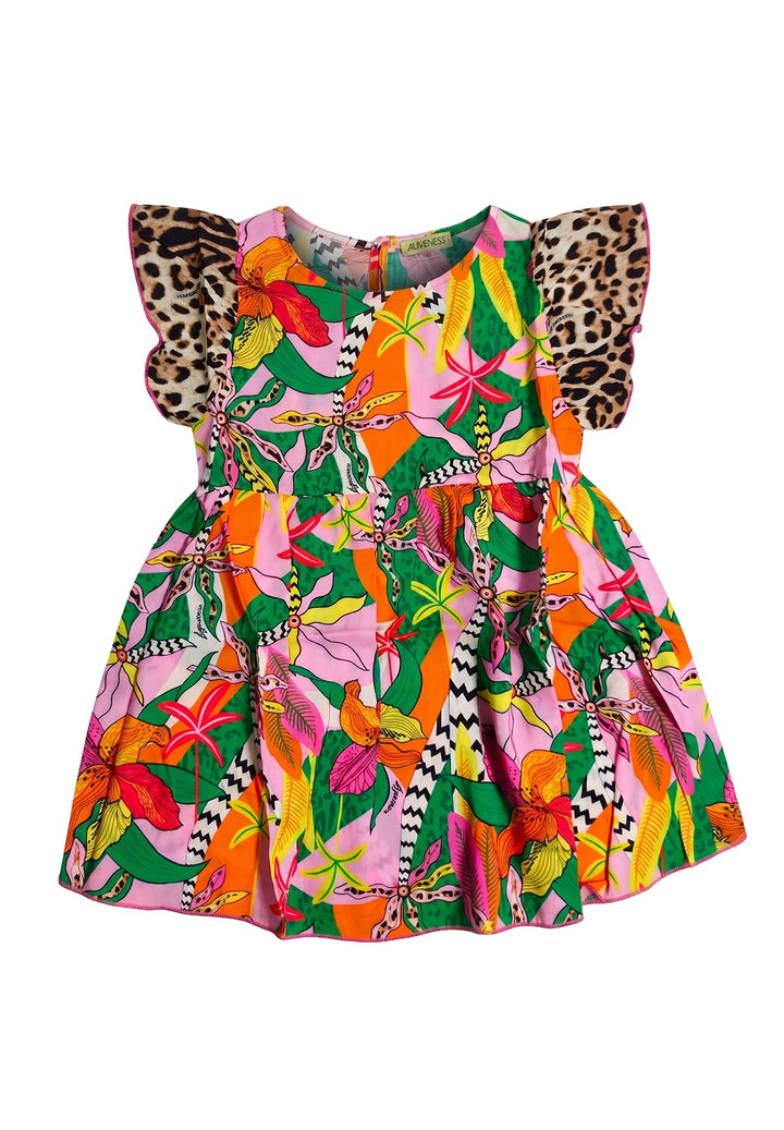 Vestito multicolor per neonata