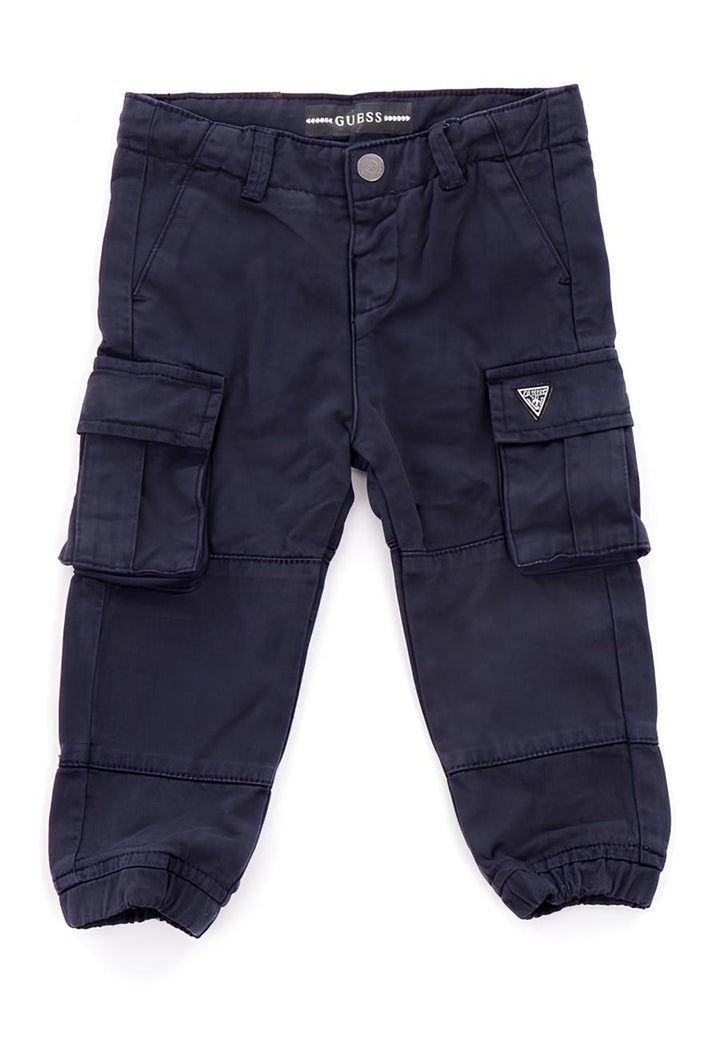 Blue cargo trousers for children