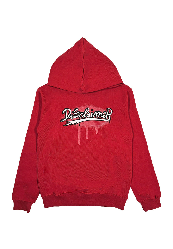 Red hooded sweatshirt for boy