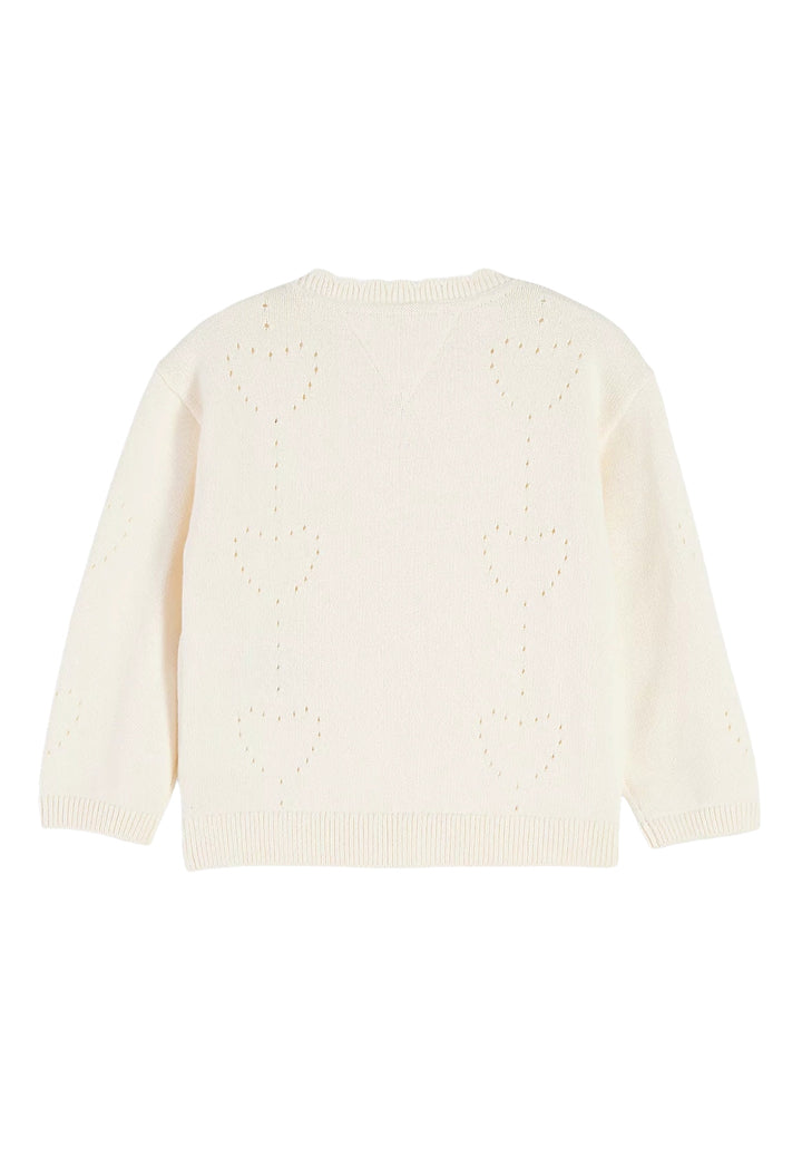 Cardigan crema per neonata