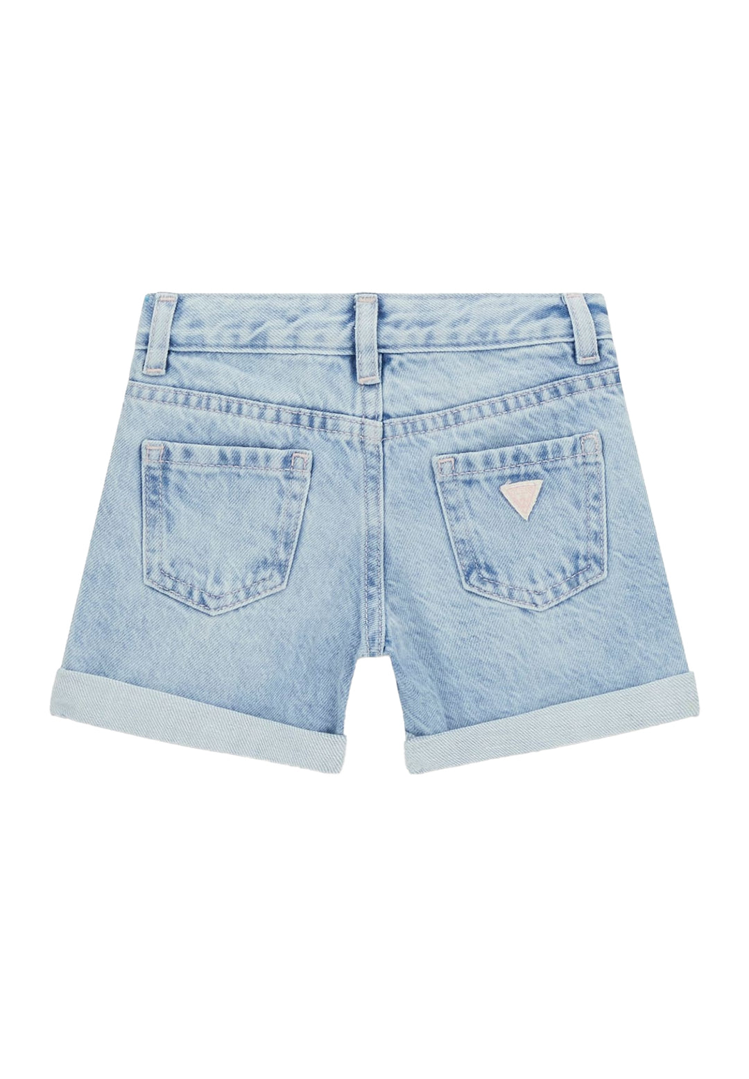 Short blu denim per neonata