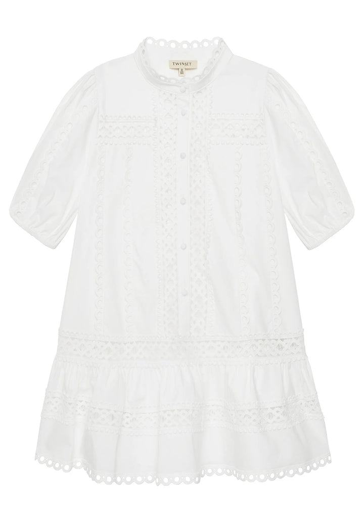 Vestito + sottoveste bianco per bambina