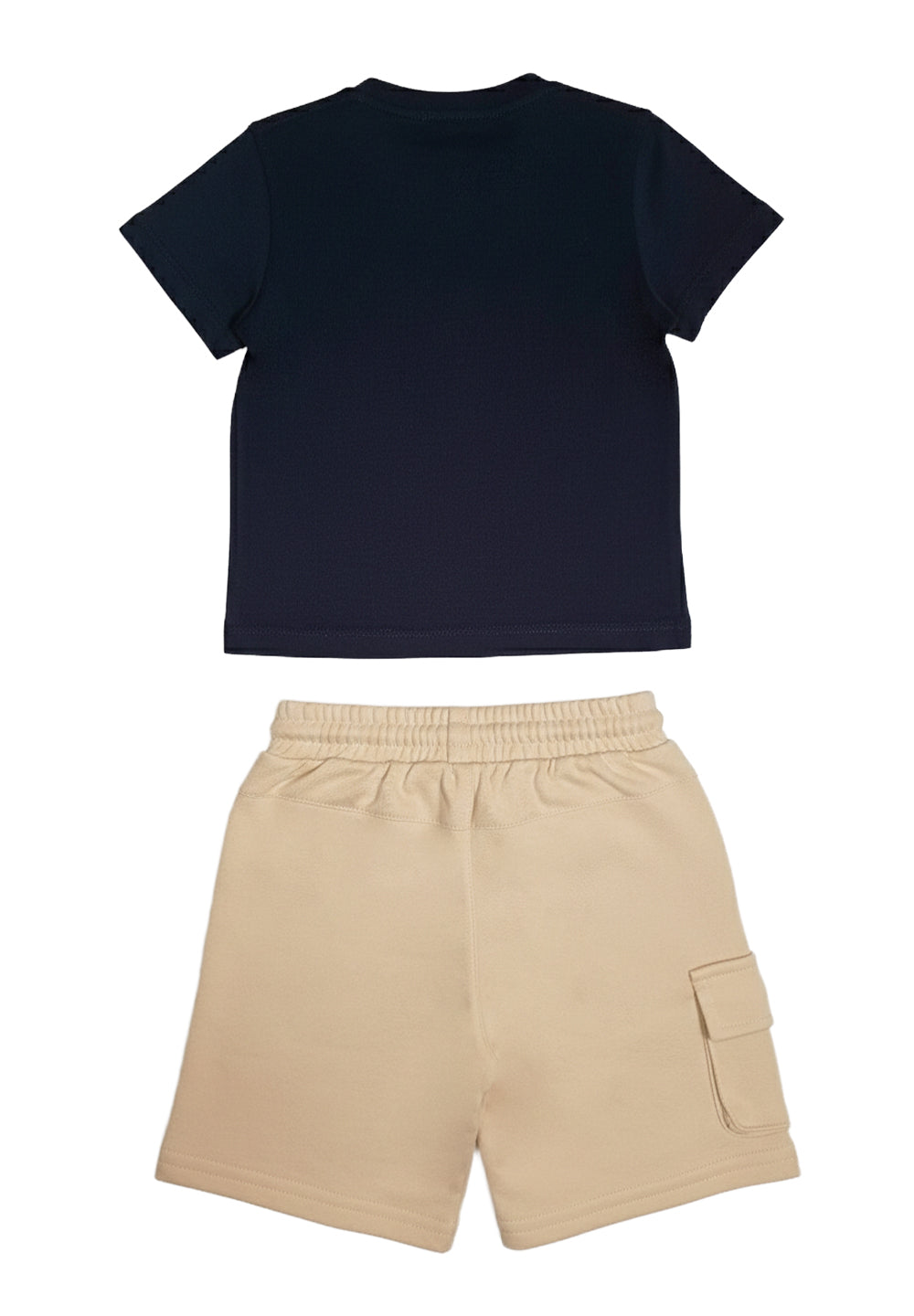 Completo blu-beige per neonato