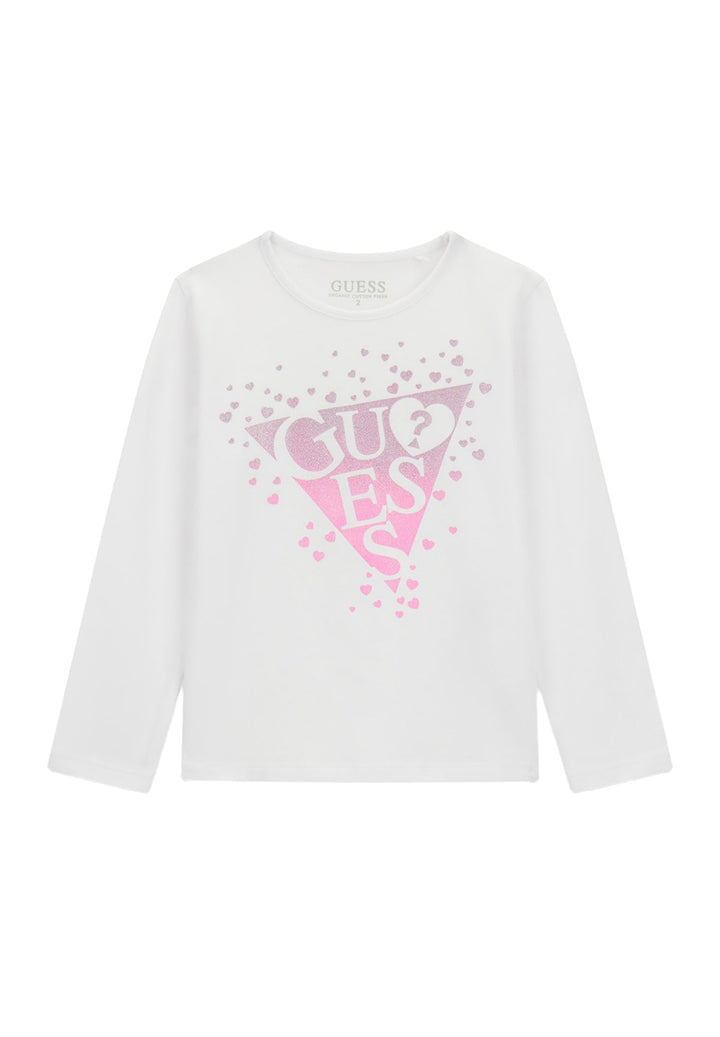 T-shirt bianca per bambina