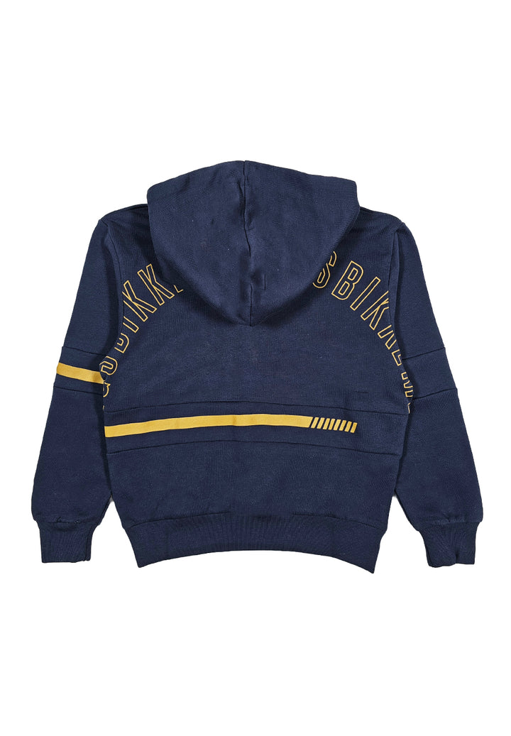 Blue hooded sweatshirt for boys