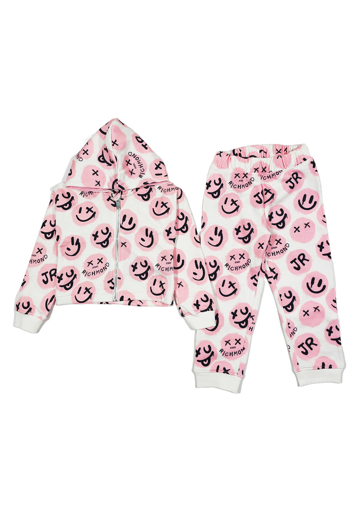 Completo felpa rosa per neonata