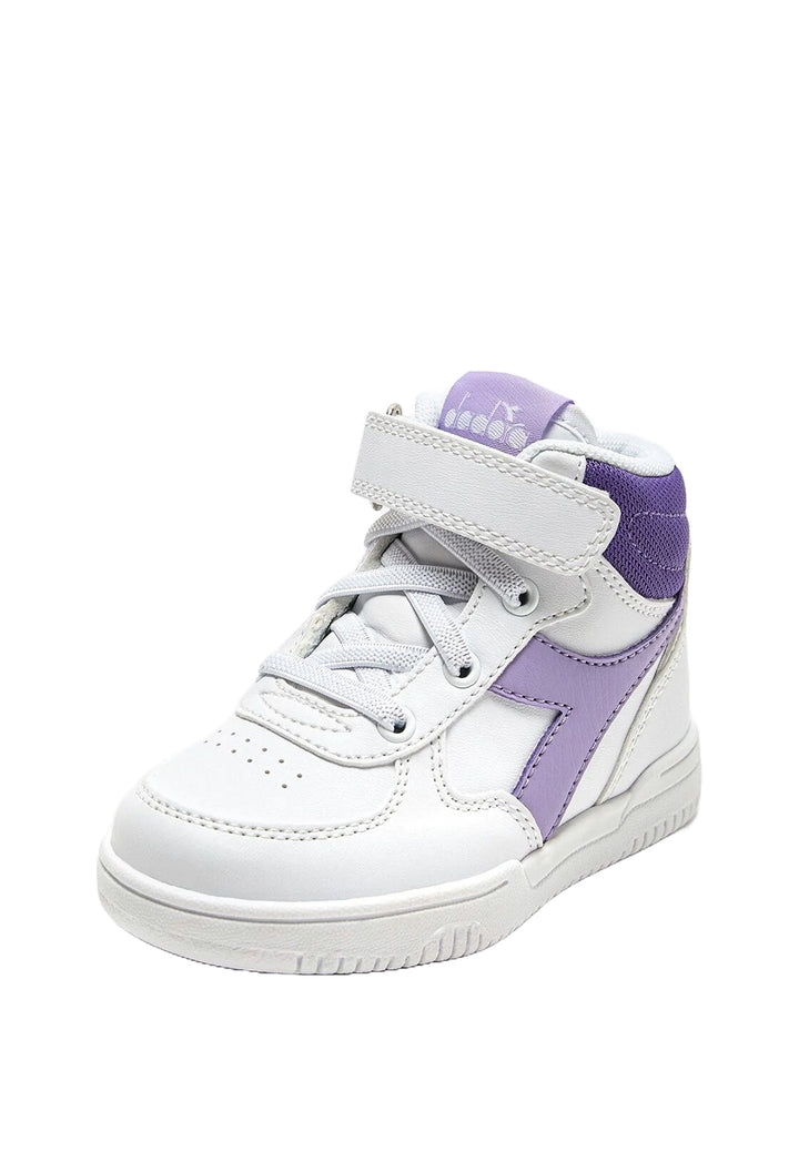 White-purple shoes for girls