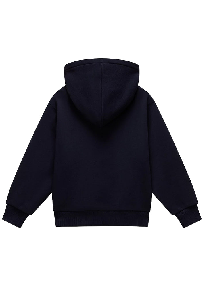 Felpa cappuccio blu navy per bambino