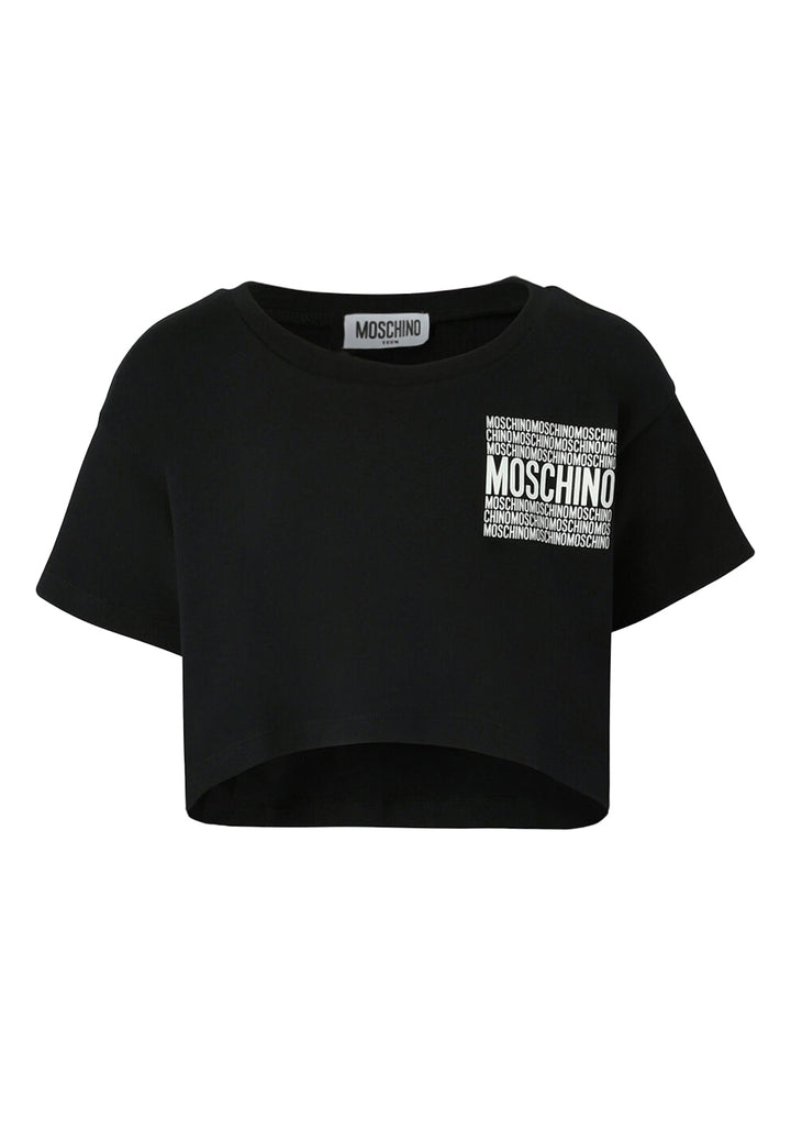 T-shirt nera per bambina