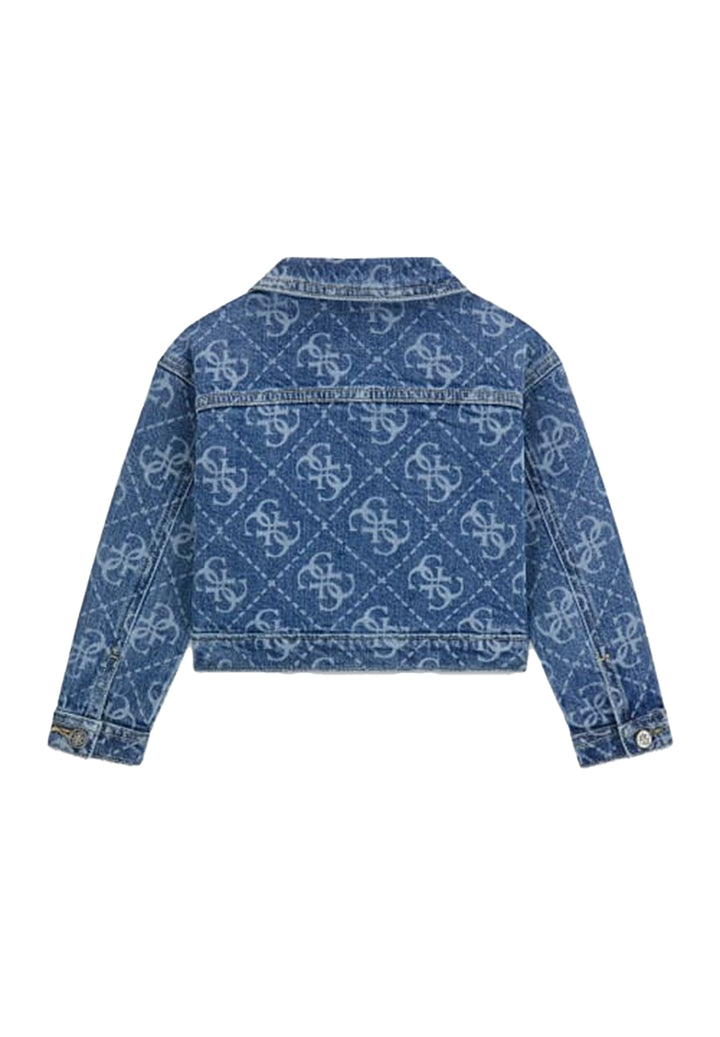 Giubbino denim blu per neonata