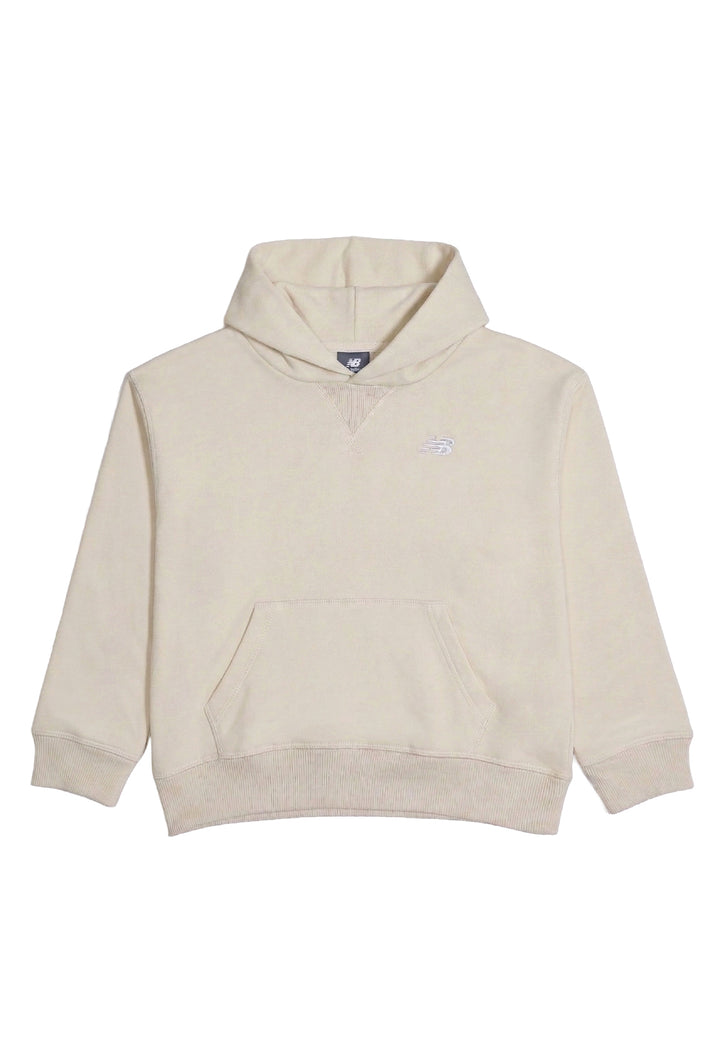 Felpa cappuccio beige per bambina